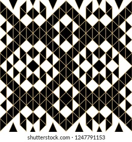 Abstract seamless vector template. A geometrical pattern from triangles, rhombuses and corners for design of the card, a cover, a flyer.