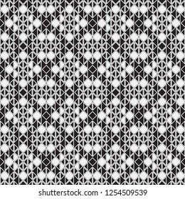 Abstract seamless vector template. A geometrical pattern from triangles, rhombuses and corners for design of the card, a cover, a flyer.