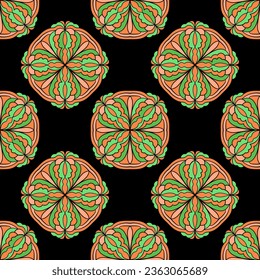 Resumen textura vectorial sin fisuras con ornamentos. Fondo decorativo. 