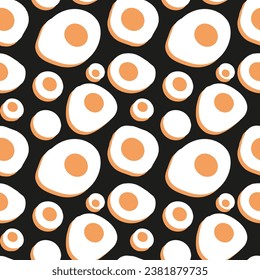 Abstract seamless vector texture with simple round shapes