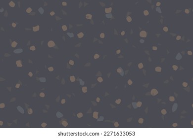 Abstract Seamless Venetian Texture. Gray Vector Floor Background. Mosaic Terrazzo Italian Design. Terrazzo Stone Modern Pattern. Marble Rock Granite Pattern. Stone Abstract Irregular Print. Glass Art
