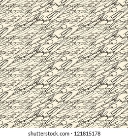 Abstract seamless vintage hand write pattern