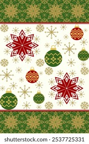 Abstract seamless vintage luxury ornamental vector pattern for fabric, Christmas lights, coloring book, decorative, card, case, background, wallpaper, clothing, embroidery.