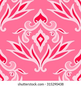 Abstract seamless vintage luxury ornamental vector pattern for fabric
