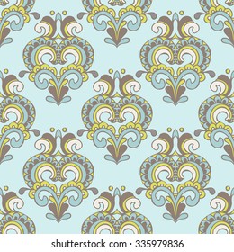 Abstract seamless vintage luxury ornamental vector pattern for fabric