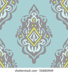 Abstract seamless vintage luxury ornamental vector pattern for fabric