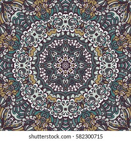 Abstract seamless vintage luxury ornamental vector damask floral print