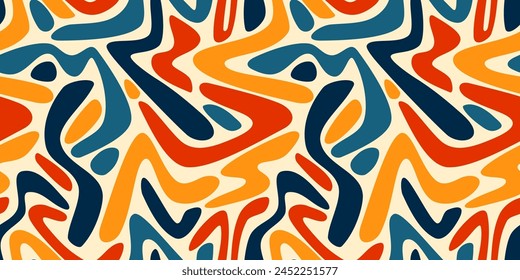 Abstract seamless wallpaper pattern background. Vector illustration.