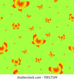 Abstract seamless wallpaper pattern butterflies. A vector.