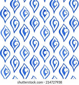 Abstract seamless watercolor background pattern. Vector illustration.