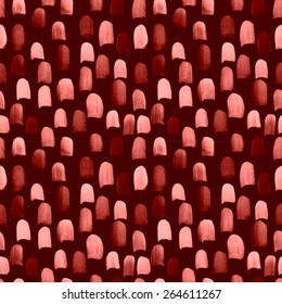 Abstract seamless watercolor pattern. Hand painted contrast and dynamic vector background in brown colors. Motion, brick, coffee beans, paving stone, cobblestone, blots, strokes and animal pattern