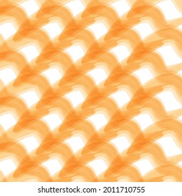 Abstraktes, nahtloses Aquarellmuster in Orangetönen für Drucke, Texturen, Textilien und einfache Hintergründe. Vektorgrafik.