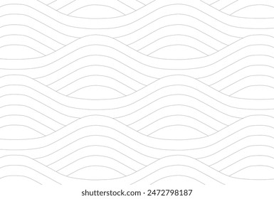 Abstract Seamless Wave Line Pattern Background