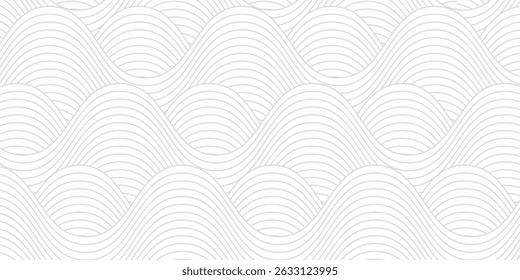 Abstract Seamless Wave Line Pattern Background. eps 10