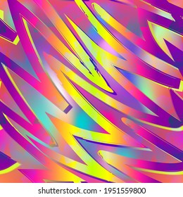 Abstract seamless wave pattern. Colorful rainbow repeat print for fashion textile, sport clothes, wrapping paper