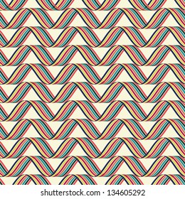 Abstract seamless wave pattern.Vector illustration