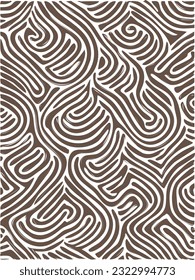 Resumen de fondo de patrón de cebra de onda sin soldadura, rayas de onda negras y blancas e iluminación de vectores de textura