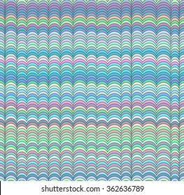 Abstract seamless waves pattern. Vector horizontal varicolored background. Can be used for wallpaper, pattern fills, surface textures, scrapbooking, fabric prints.