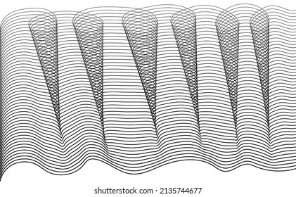 abstract seamless wavy pattern, background, texture. Vector.