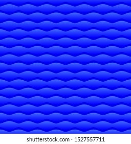 Abstract seamless wavy pattern in blue colors. Vector design.