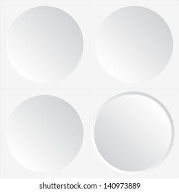 Abstract seamless white background with circles, eps10