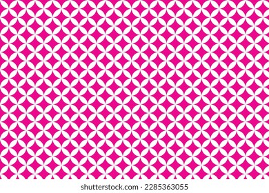 diseño abstracto de estampado de flores blancas sin fisuras con fondo rosado.