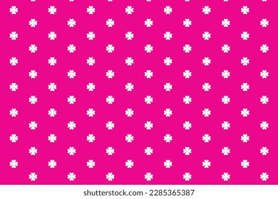 abstract seamless white flower with pink background pattern.