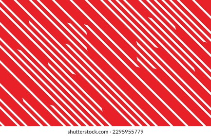 patrón abstracto de línea de velocidad blanca sin fisuras con bg rojo.