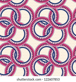 Abstract Seamless In wrought Circles Pattern