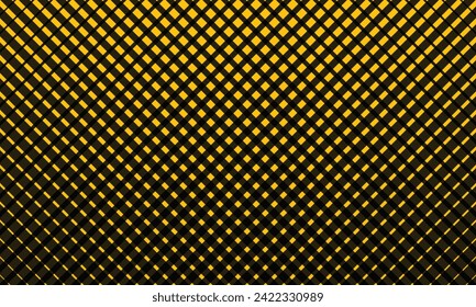 abstract seamless yellow thin to thick cross line pattern on black.