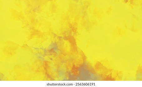 Abstract seamless yellow watercolor texture background. Yellow sky and watercolor background with abstract cloudy concept.