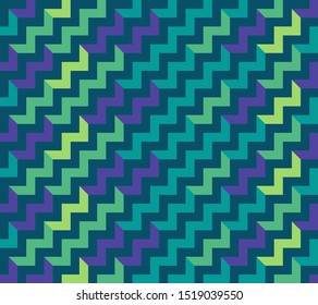 Abstract seamless zigzag pattern. Background design for prints, textile, fabric, package, cover, greeting cards.