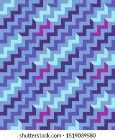 Abstract seamless zigzag pattern. Background design for prints, textile, fabric, package, cover, greeting cards.