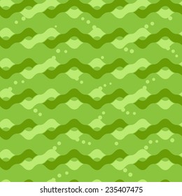 Abstract seamless zigzag pattern. Horizontal tangled green lines