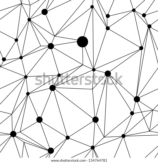 abstract seanless geometrical background molecule structure. Vector illustration