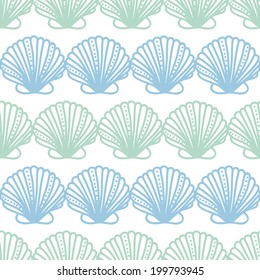 Abstract seashels stripes seamless pattern background