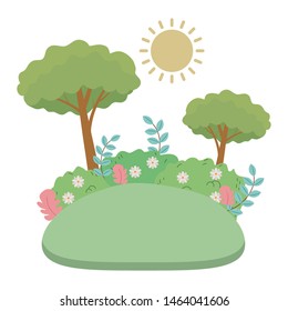 Abstract and season trees design
