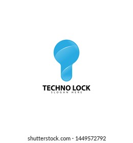 Abstract secure logo design made of color pieces