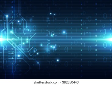 Abstract security digital technology background. Illustration Vector