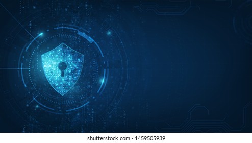 Abstract security digital technology background.protection mechanism and system privacy.vector illustration.