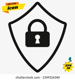 abstract security icon vector