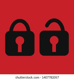 Abstract security shield with lock, security icon. Lock security icon. Vector illustration isolated on white background. - Vector