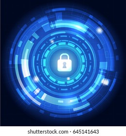 abstract security technology background.vector illustration