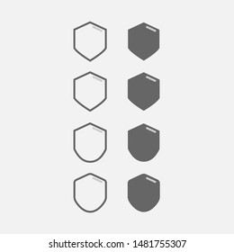 Abstract security vector icon illustration background. Shield security icon. Lock security icon.