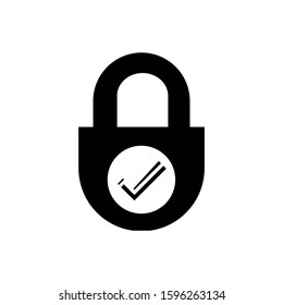 Abstract security vector icon. lock symbol. Secure icon