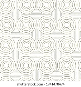 Abstract seeds dot geometric shapes seamless pattern for background, fabric, textile, wrap, surface, web and print design.