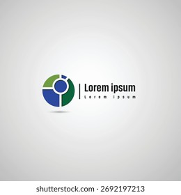 Abstract Segmented Circle Logo for Business and Data Representation