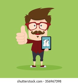 abstract selfie background with some special objects