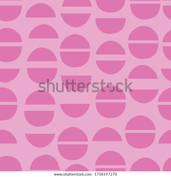 Abstract semi circle polka dot. Vector repeat. Great for\
home decor, wrapping, scrapbooking, wallpaper, gift, kids, apparel.\
