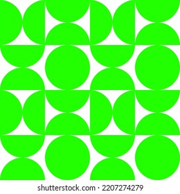 abstract semicircle background.Seamless geometric pattern vector.Circle and semicircle pattern.Abstract background wallpaper.Circle and semicircle abstract pattern.Green circle and semicircle elements